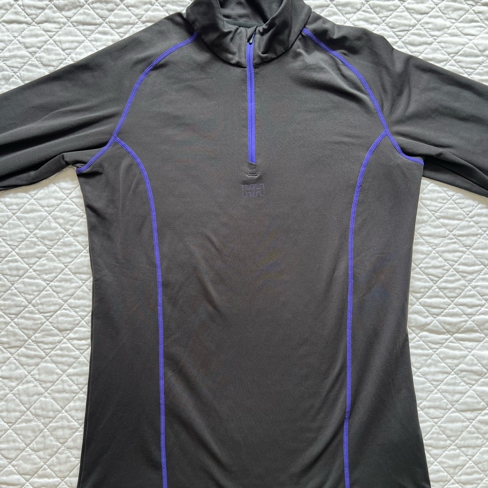 Helly Hansen Black and Purple Women's Sweatshirt